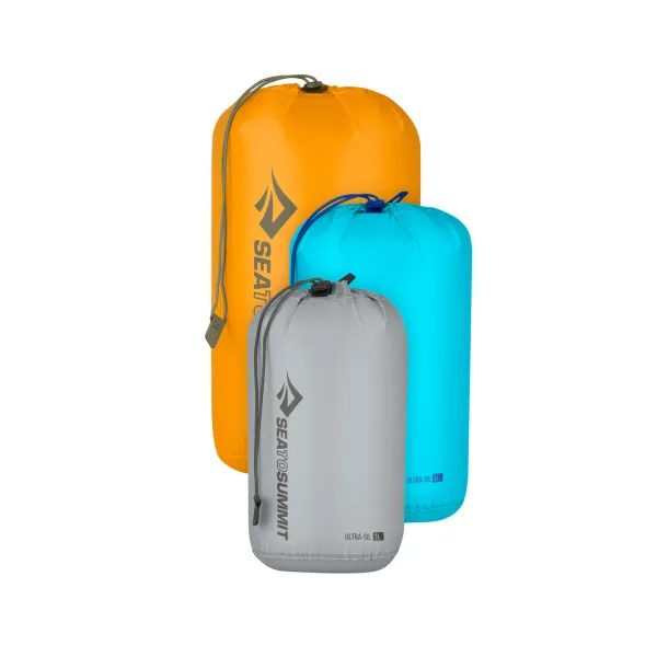 Ultra-Sil Stuff Sack Set 3, 5, 8L  High Rise, Blue Atoll, Zinnia