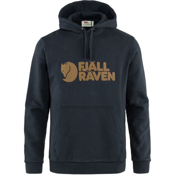 Fjällräven Logo Hoodie M, Dark Navy