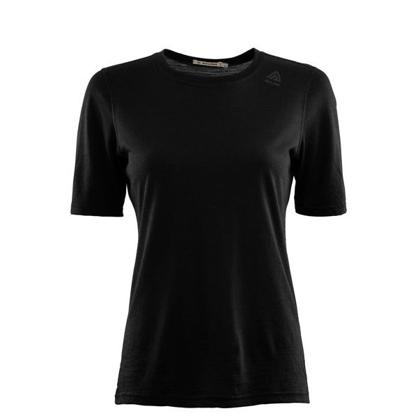 LightWool Undershirt Tee, W Jet Black