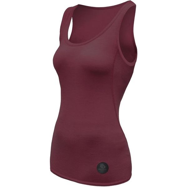 MERINO AIR dámské triko bez rukávu port red