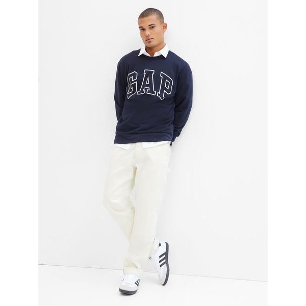427434-01 Mikina logo GAP fleece Tmavě modrá