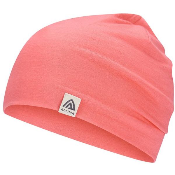 LightWool 140 relaxed beanie Sun Kissed Coral