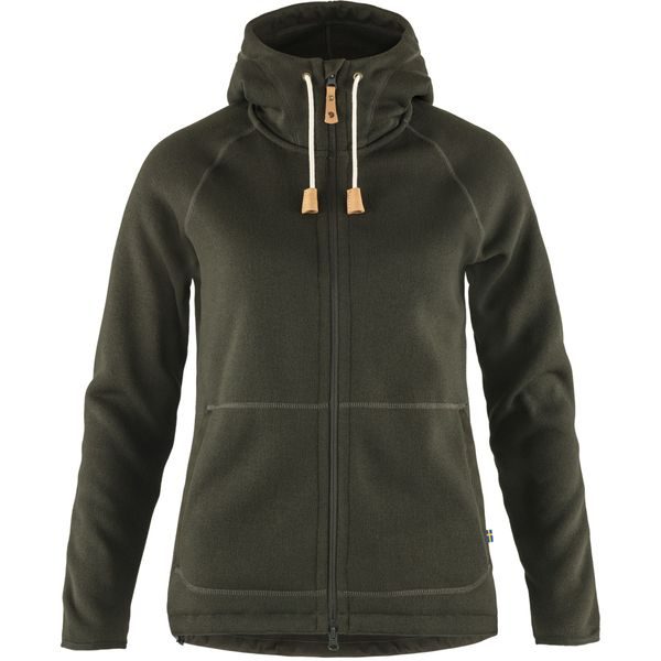 Övik Fleece Hoodie W Deep Forest