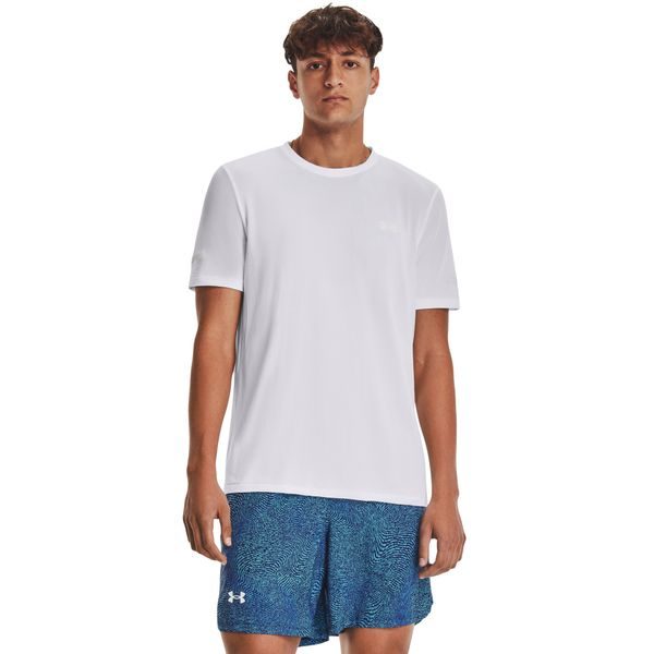 UA SEAMLESS STRIDE SS, White