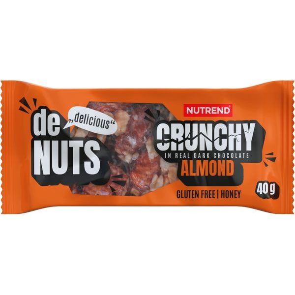 Denuts Crunchy, tyčinka, 40 g mandle