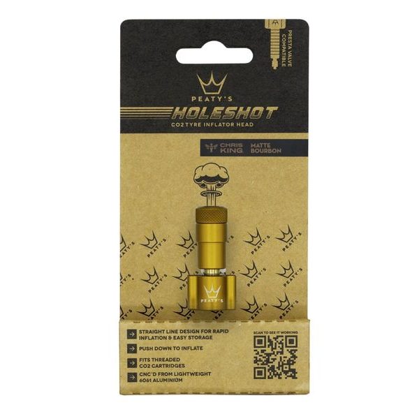 HOLESHOT CO2 TYRE INFLATOR HEAD BOURBON