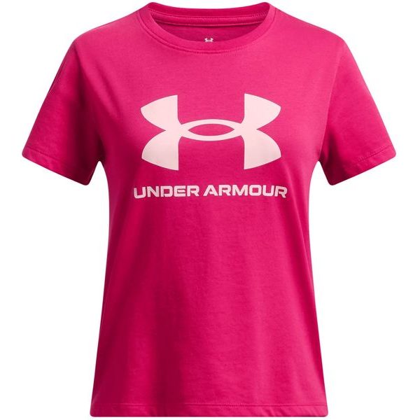 UA BIG LOGO SS, tm. růžová