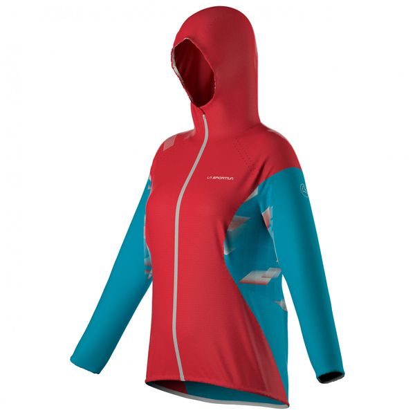 Briza Windbreaker Jkt W, Hibiscus/Malibu Blue