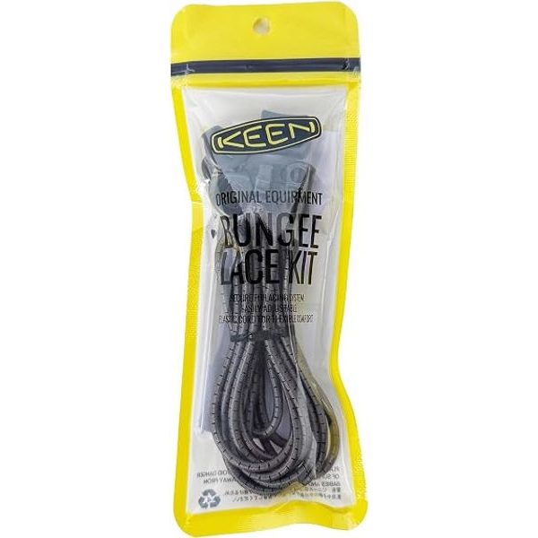BUNGEE SHOELACE KIT, steel grey/blck pop