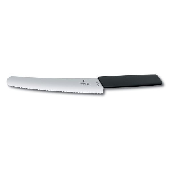 6.9073.22WB Nůž na pečivo 22 cm, Swiss Modern, černý
