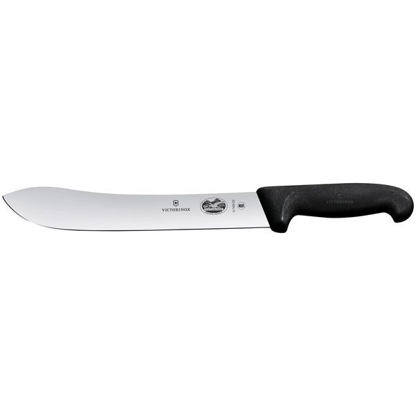 Fibrox, butcher knife, 25cm, straight, black