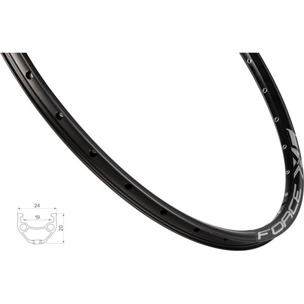 F XC BASIC DISC 559x19, 32děr, černý