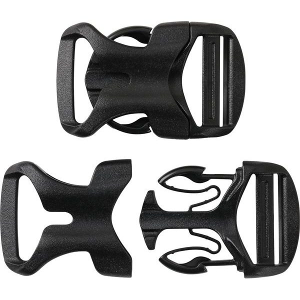 QUICK BUCKLE 25 MM BLACK - NOIR