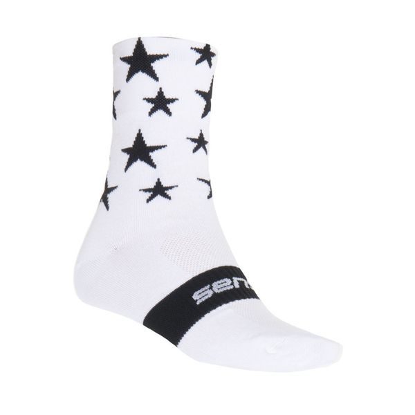 PONOŽKY STARS, bílá/černá