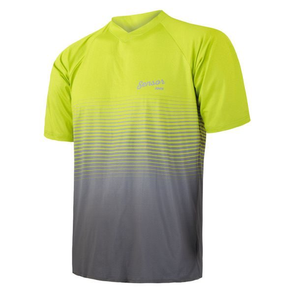 CYKLO BRAVE pánský dres volný kr.rukáv, reflex žlutá