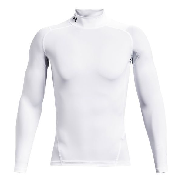 UA HG Armour Comp Mock LS, White