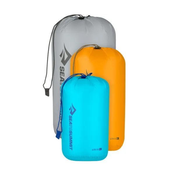 Ultra-Sil Stuff Sack Set 5, 8, 13L  Blue Atoll, Zinnia, High Rise