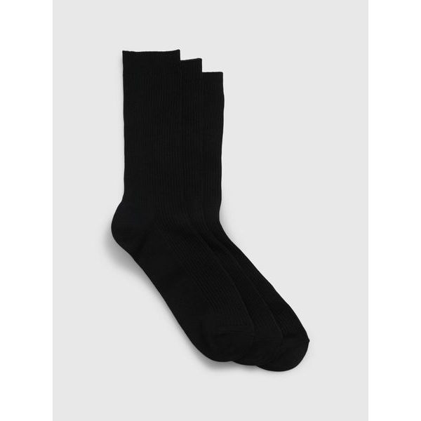 733789-02 Vysoké ponožky, 3 páry Černá