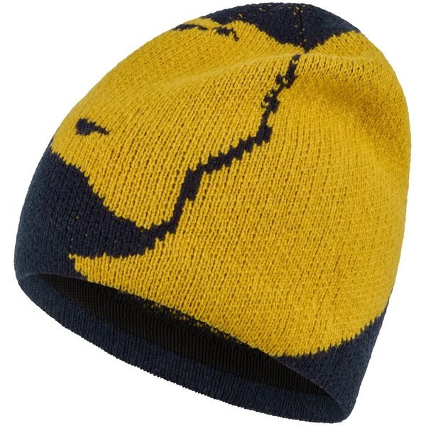 Bergtagen Jacquard Beanie Dark Navy-Mustard Yellow