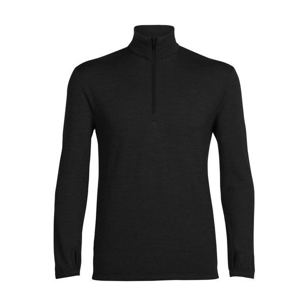M 200 Zone LS Half Zip, BLACK
