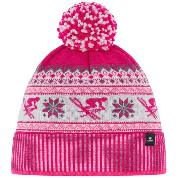 Retroski Pompon MÜ Pink-Grau