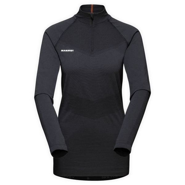 Trift Half Zip Longsleeve Women black