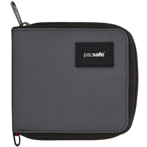 RFIDSAFE ZIP AROUND WALLET slate