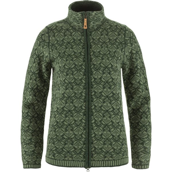 Snow Cardigan W Deep Forest