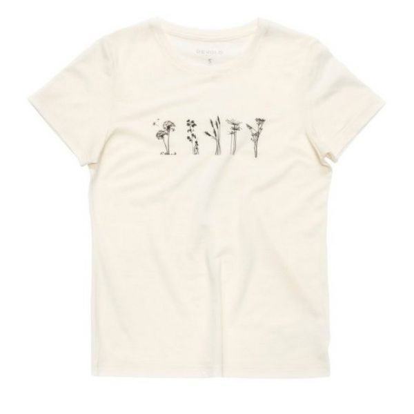 Classic "Flowers" Tee Wmn, White