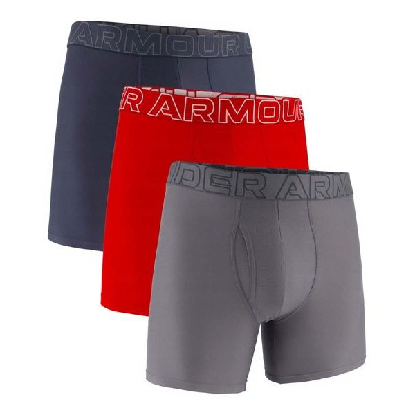 Ua Performance Tech - Solid 6in - 3pk DOWNPOUR GRAY