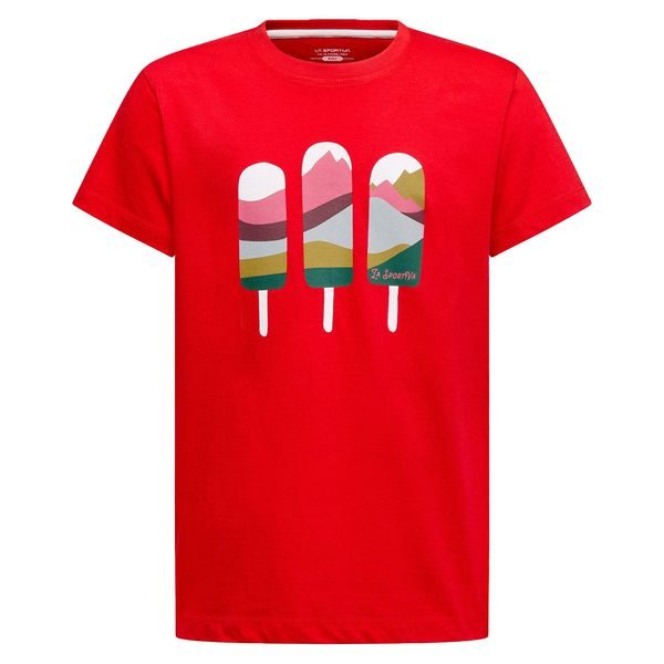 Icy Mountains T-Shirt K, Mountain Red