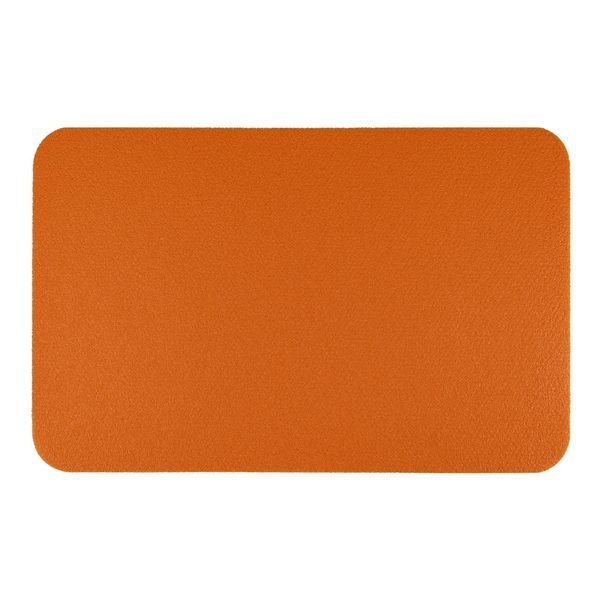 Obdelníkové sedátko bez ucha - oranžové