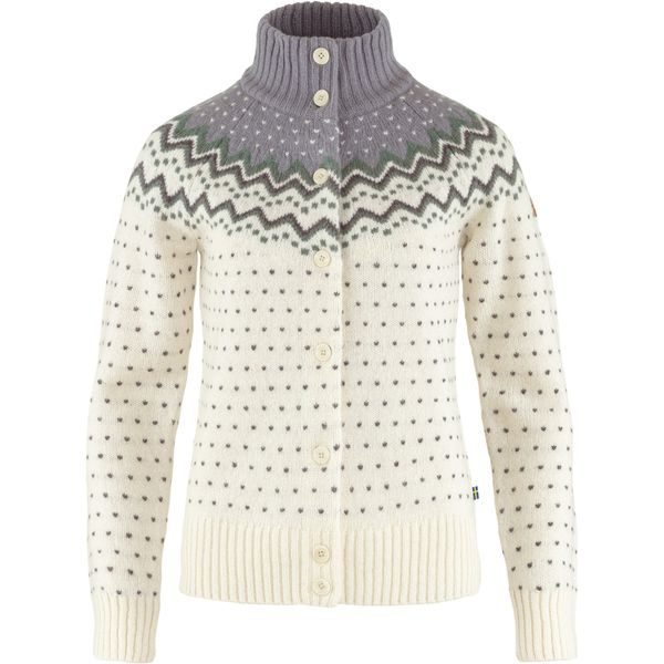 Övik Knit Cardigan W, Chalk White-Flint Grey