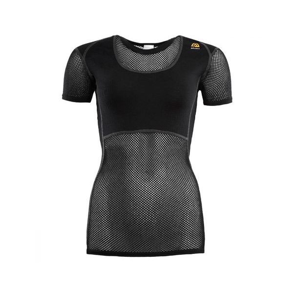 WoolNet T-shirt, Woman Jet Black