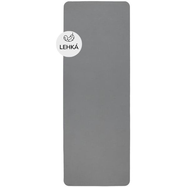 Yoga mat dvouvrstvá,materiál TPE,tm.šedá/šedá