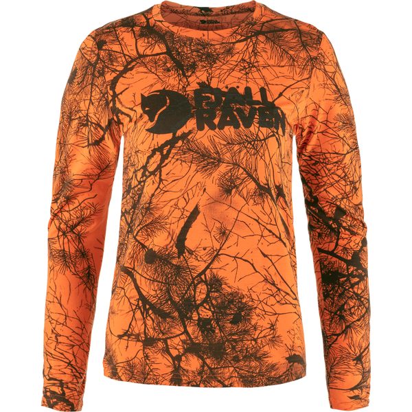 Värmland Wool LS W, Orange Multi Camo