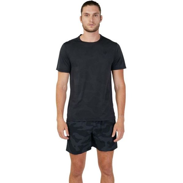 Rep Ss Jacquard Top Black Camo