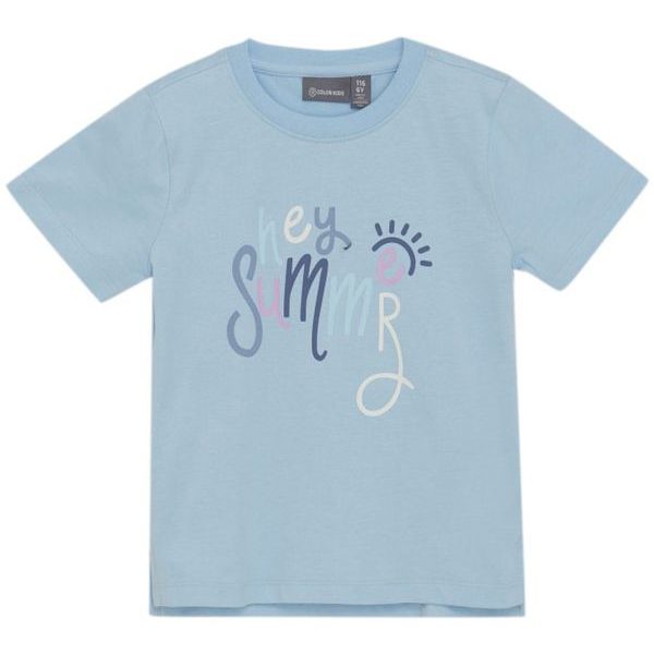 Girls T-shirt W. Print S/S-7148-Summer Song