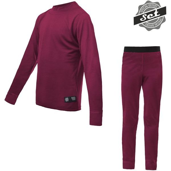MERINO ACTIVE DĚTSKÝ SET lilla