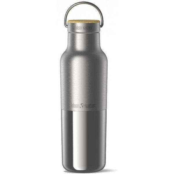 Rise 473 ml Vacuum Classic (w/ Bamboo) - Brushed Stainless