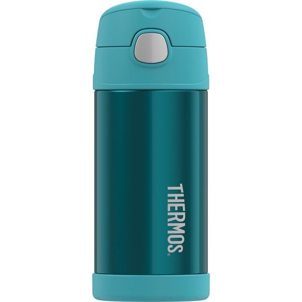 Dětská termoska s brčkem 355 ml tyrkysová