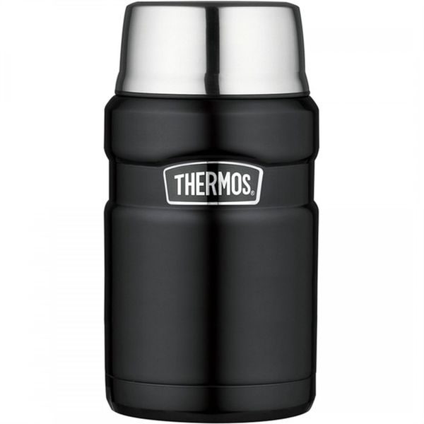 Termoska na jídlo se šálkem 710 ml matně černá