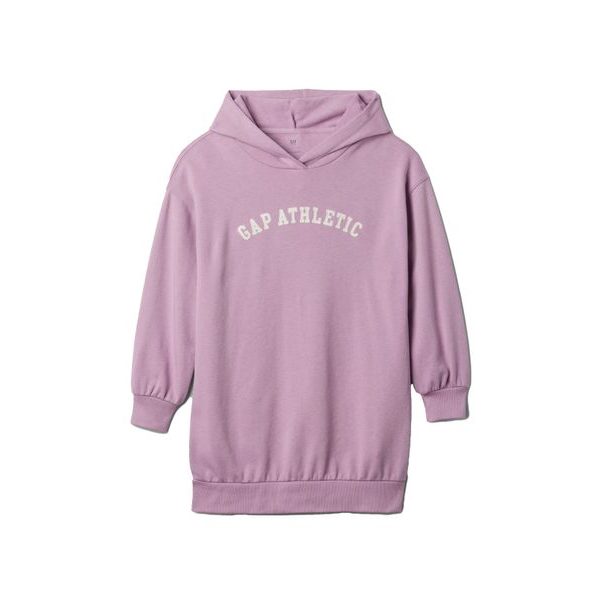 Dětské mikinové šaty Gap Athletic Fialová