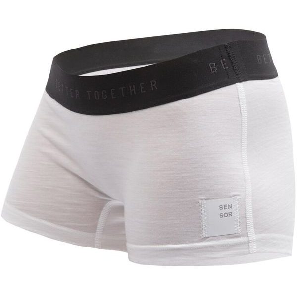 MERINO CORDURA dámské kalhotky s nohavičkou bílá