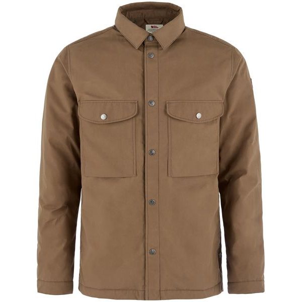 Övik Down Shirt Jacket M Wood Brown