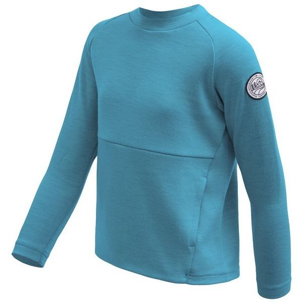 MERINO UPPER traveller dětská mikina mint blue
