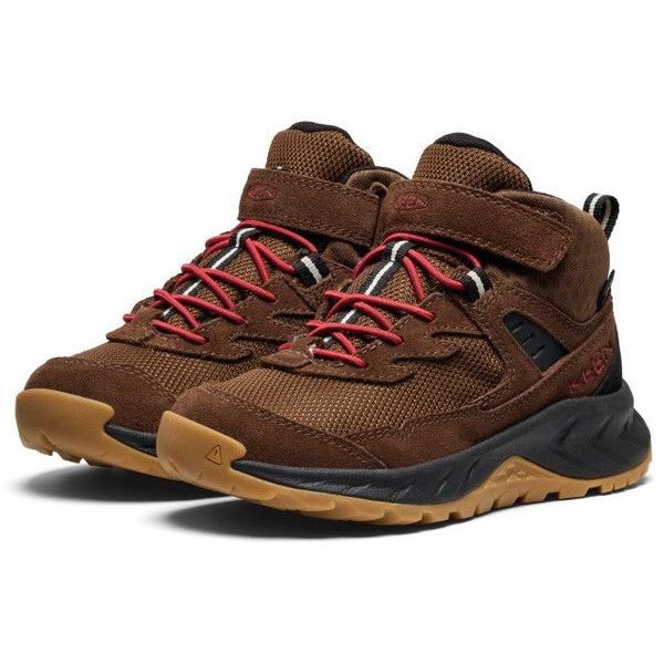 HIGHTRAIL MID WP CHILDREN dark earth/garnet