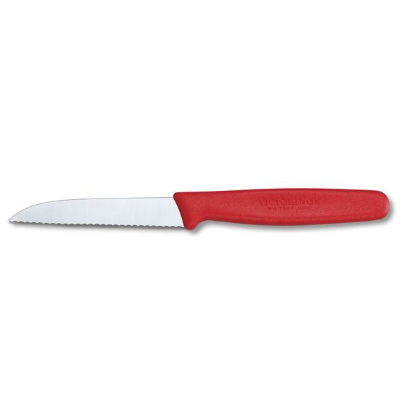 5.0431 Nůž kuchyňský 8cm červený plast
