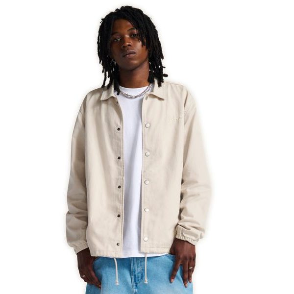 Torrey Canvas Coaches Jacket Taupe Mist