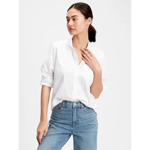 269247-03 Košile boyfriend oxford Bílá